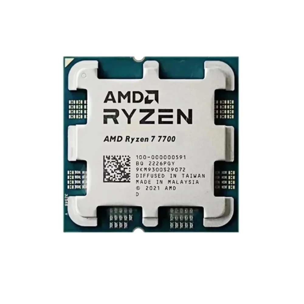 Ryzen 7 7700 New Bulk 8-Core 16-Thread 5.3GHz L3=32MB 5NM DDR5 CPU Integrated Graphics RDNA2 2CU Socket AM5 but no fan