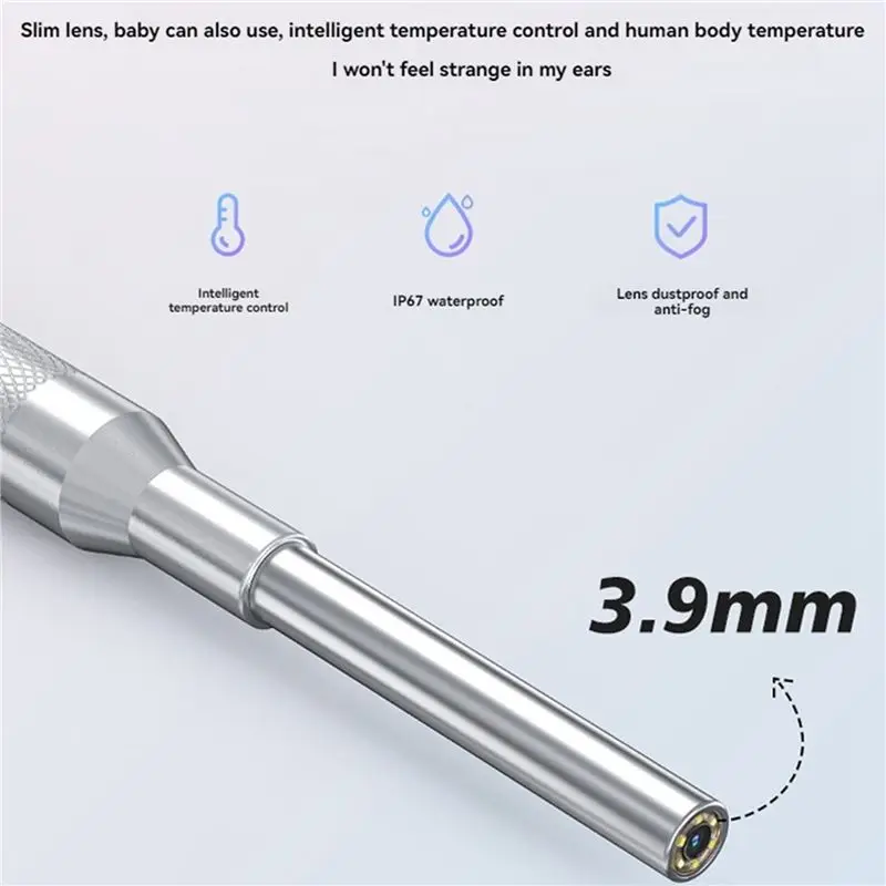 2X Digital Visible Light Ear Spoon, Otoscope Ear Camera, Smart Ear Cleaner