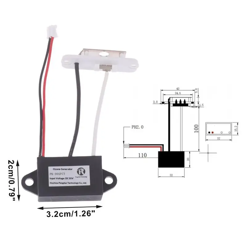 ✰✪1PC 5V Air Purifier Ozones Generator Ionizer Deodorizer For Eliminating Odors Musty For Car Refrigerator Shoe Cabinet Toilet