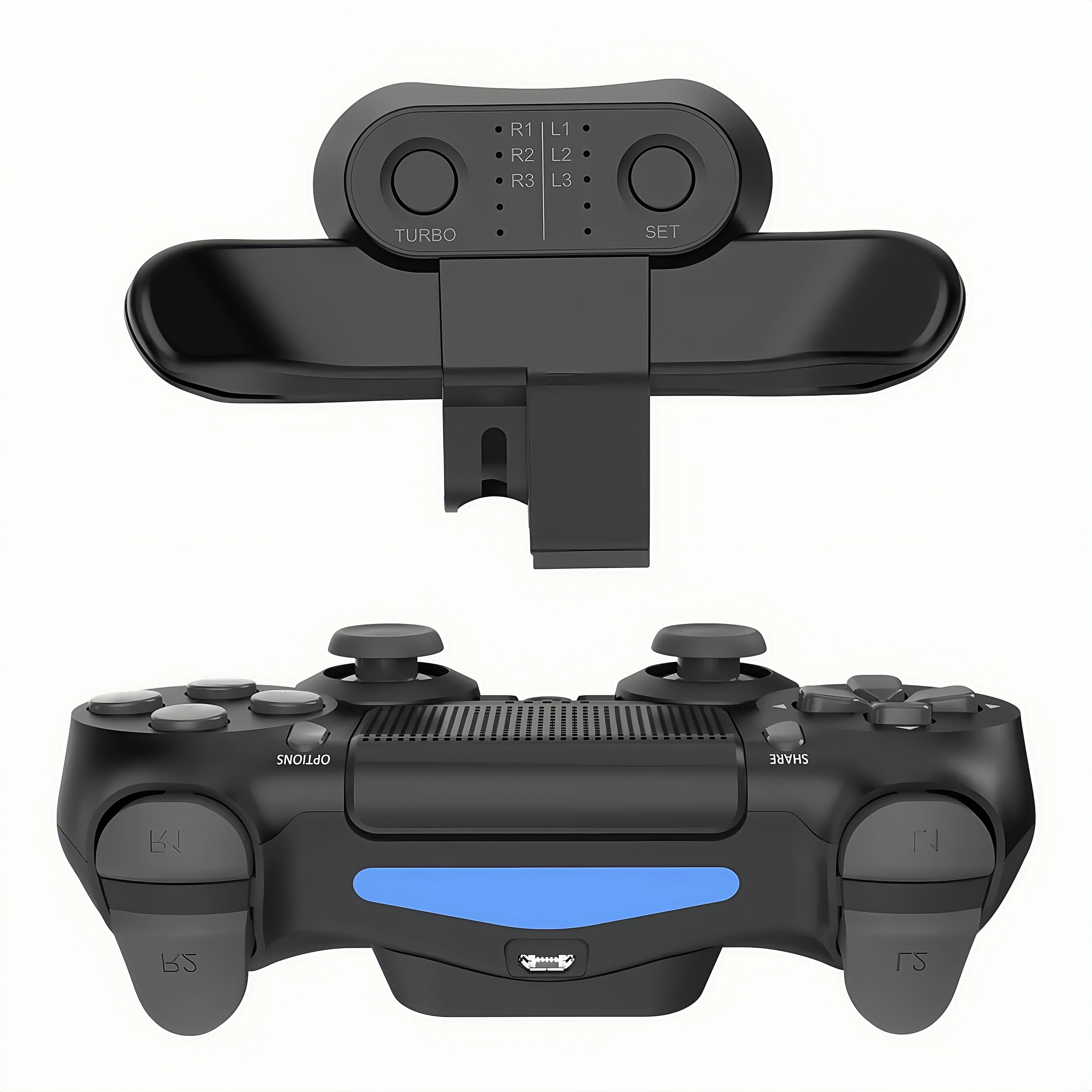 

PS4 Controller Back Button Turbo Attachment - Enhanced Joystick Rear Buttons for PS4 Gamepad Accessories