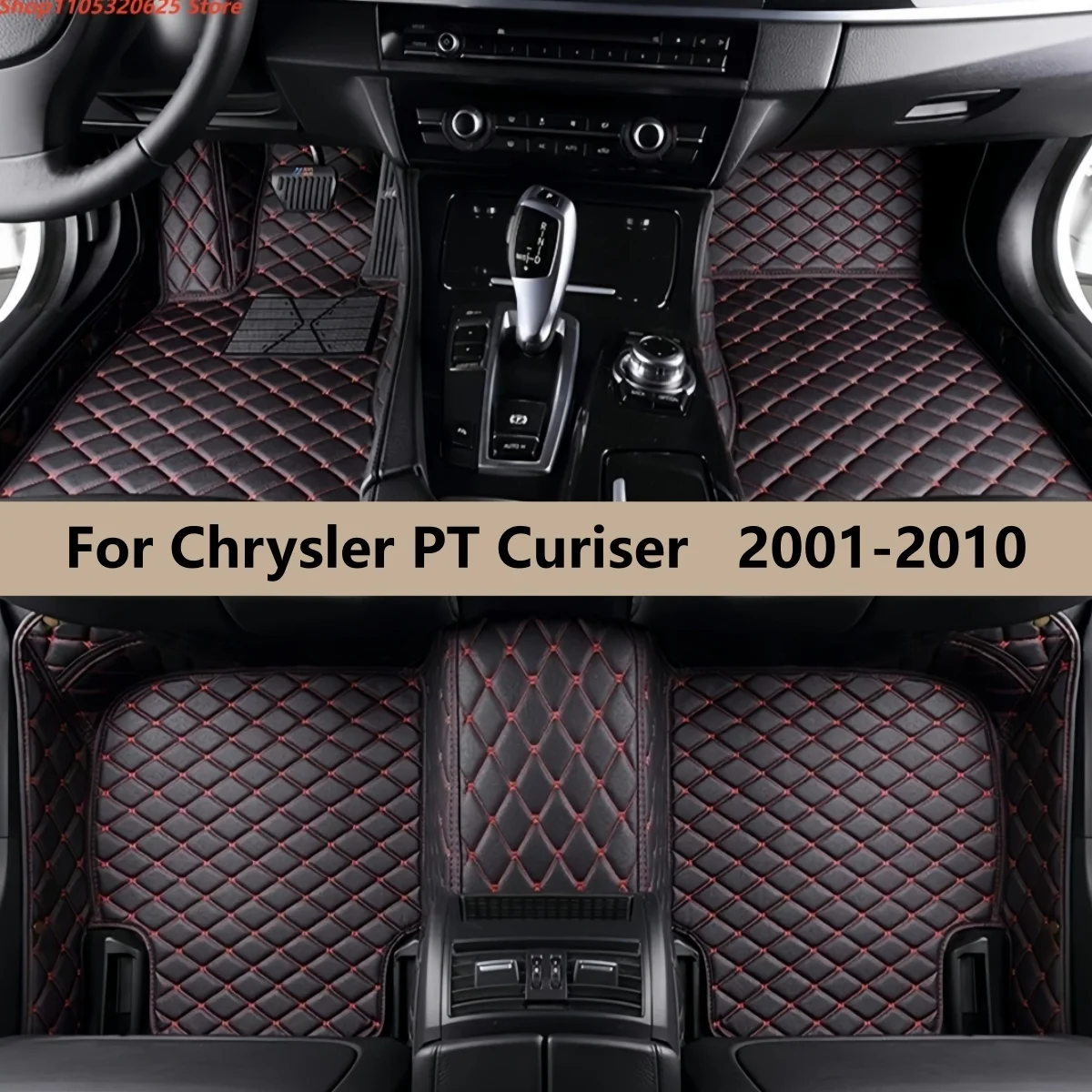 Car Floor Mats Fit For Chrysler PT Curiser 2001 2002 2003 2004 2005 2006 2007 2008 2009 2010 Auto Full Set Carpet Pads Foot Mat