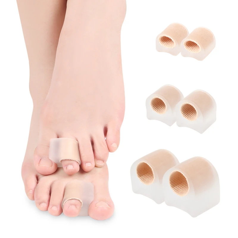 100Pcs=50Pairs Soft Gel Toe Separators Finger Spacers Bunion Corrector for Overlapping Hallux Valgus Hammer Toe Foot Care Tool