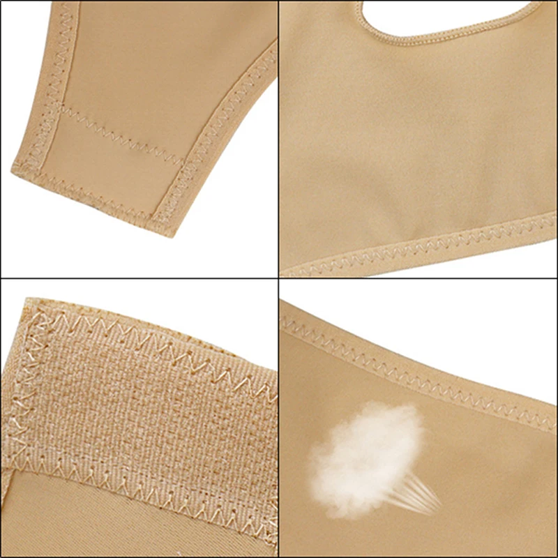 ضمادة تنحيف الوجه المرنة - مشكل الوجه على شكل حرف V وحزام رفع الذقن لتحديد الوجه #6