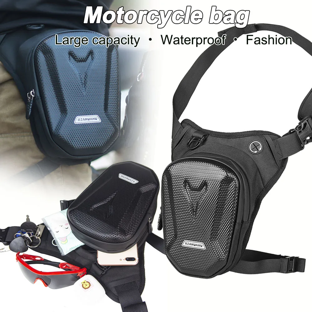 Men's Motorcycle Bag Camping Leisure Waist Bag Leg Bag Waterproof Travel Hiking Mountaineering Outdoor Motorcycle Accessories