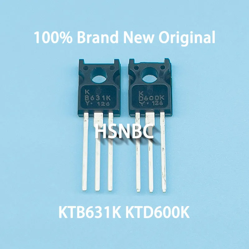 KTB631K-Y-U/PH KTB631K B631K + KTD600K-Y-U/PH KTD600K D600K TO-126 1A 120V EPITAXIAL PLANAR PNP+NPN TRANSISTOR 100% New Original