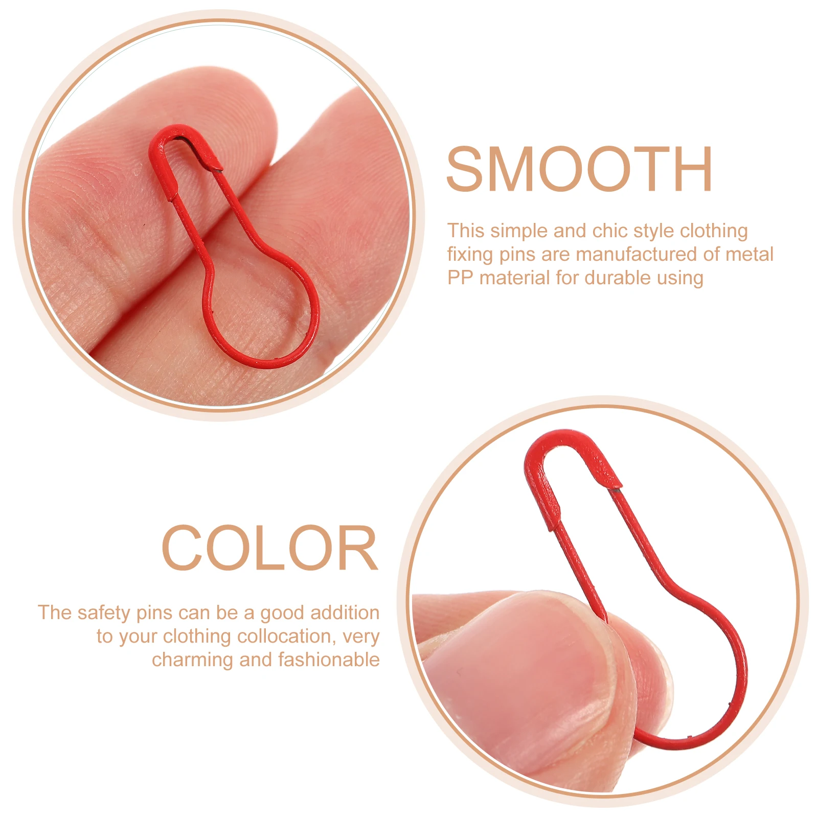 

320 Pcs Listing Gourd Pin Child Clothing Labels Office Clips Metal The Unique Shape Paper