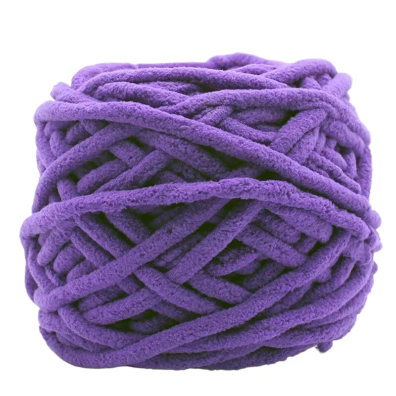 1 Stück 100 g Samt-Handstrickgarn Polyester Häkelgarn Strickschal Slipper Hutlinie Kissen Puppenhausschuhe Fäden 50 m 1968 Zoll – Detail 31