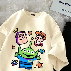 Kid Boy Girl T-shirt Cotton Short Sleeve Top Summer Fashion Toy Story Cartoon Teenager Clothes Fashion Kawaii Tee Anime Child