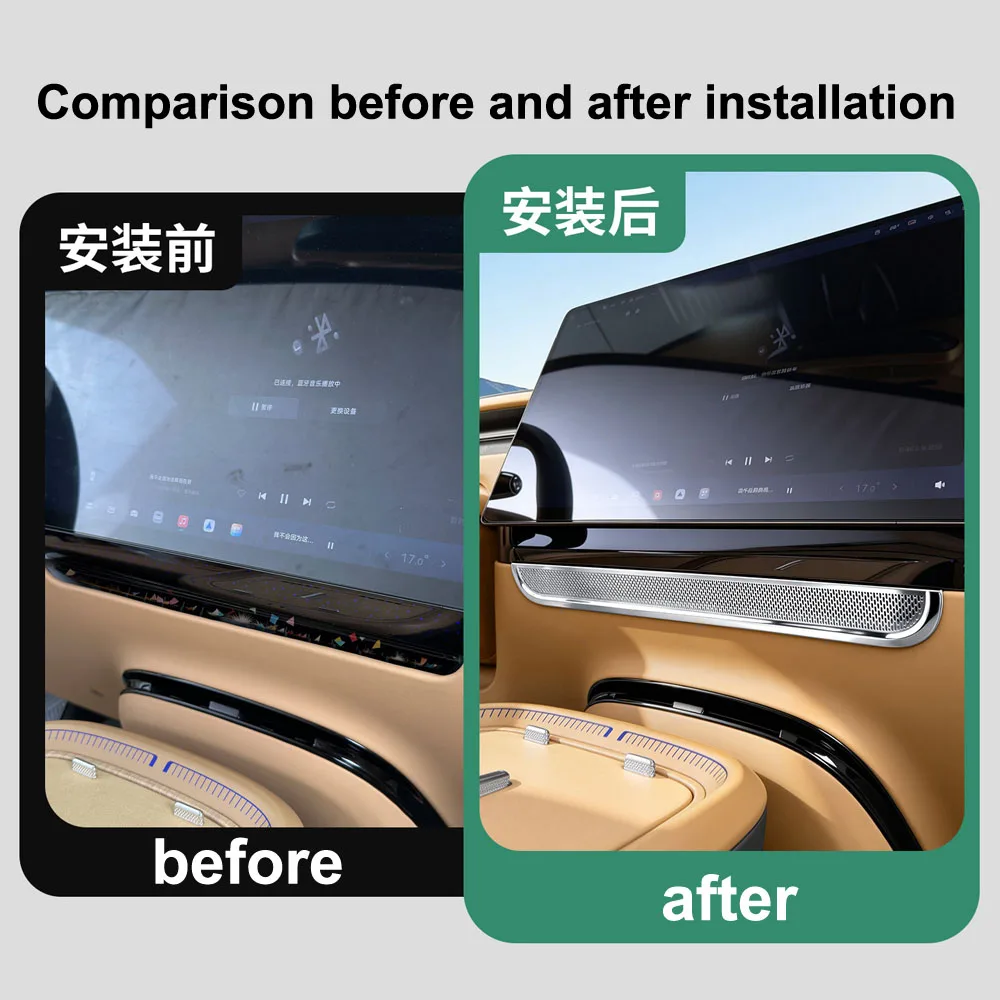 Center Console Air Outlet Mask For Xpeng GX 2026 Interior Accessories Stainless Steel Protective Cover Prevent Clogging