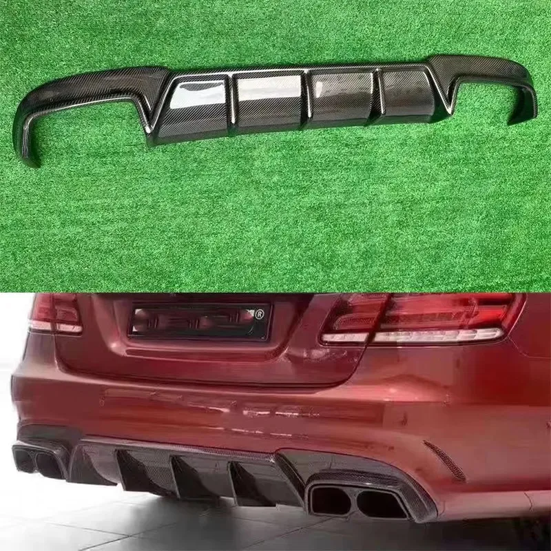 Für Mercedes Benz E-Klasse AMG W212 E300 E350 Carbonfaser Heckdiffusor Heckspoiler Hecklippe Bodykit