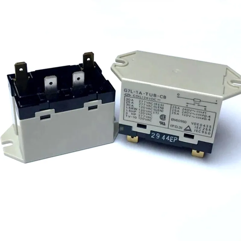 

High power 24V relay G7L-1A-TUB-CB 24VDC G7L-1A-TUB-CB-24VDC G7L-1ATUBCB 24VDC DC24V 24V 30A 277VAC 4pin