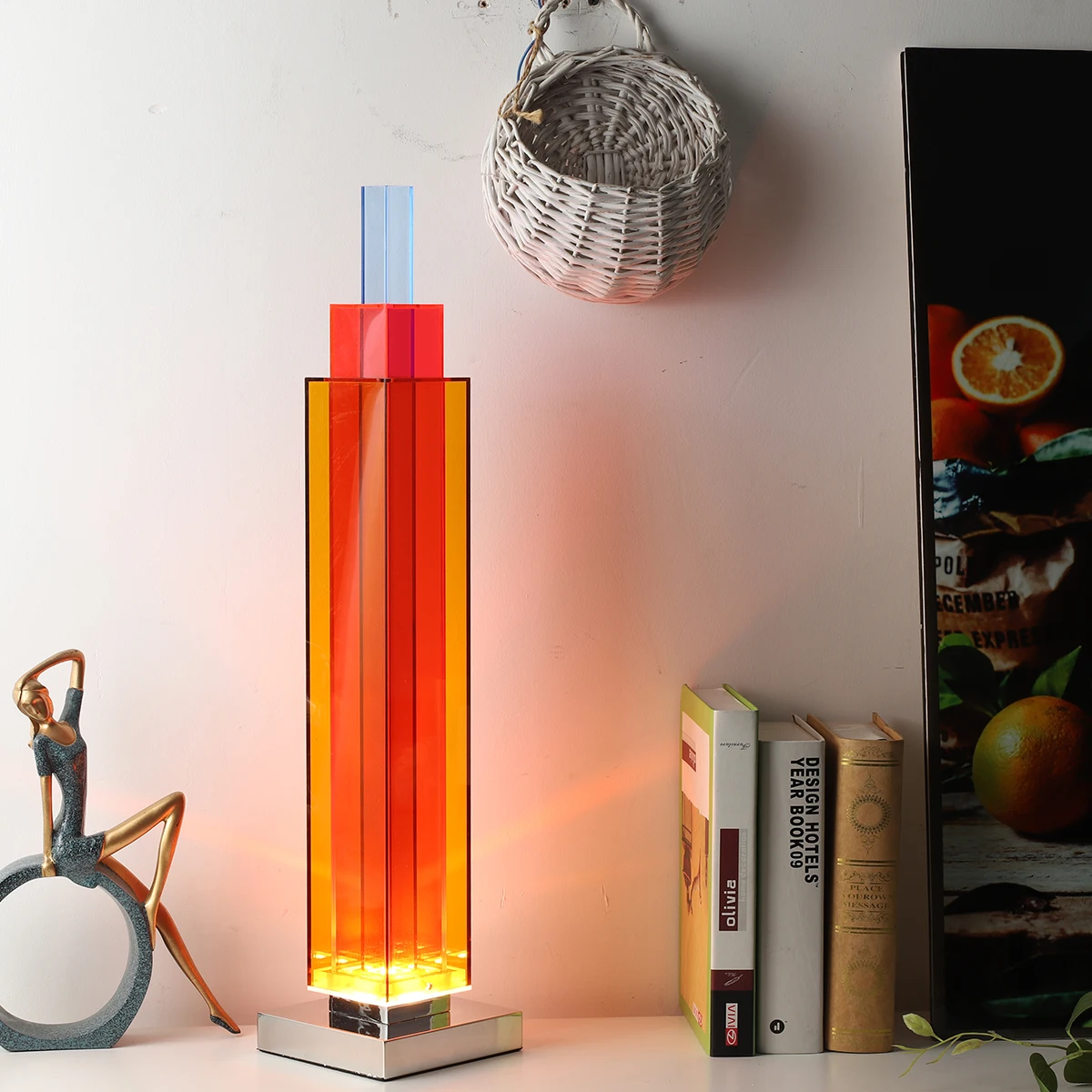 Wolkenkrabber Lamp Uniek Design Led Tafellamp Boek Lamp Nachtkastje Leeslamp Geschikt Studie Slaapkamer Reizen Wolkenkrabber Bureaulamp