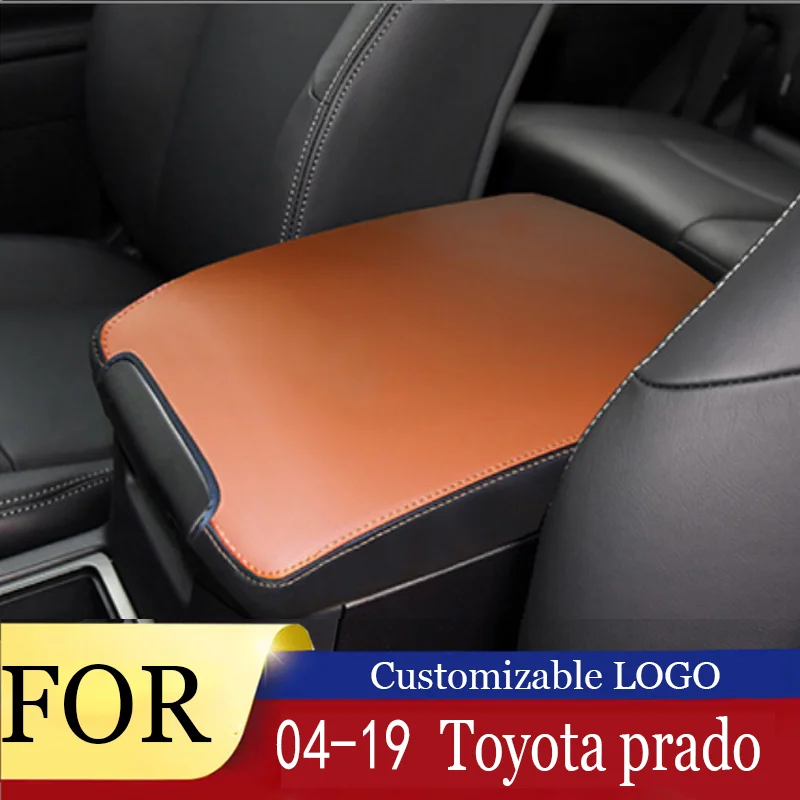 

FOR 2004-2019 Toyota Prado Car Center Armrest Box Leather Cover Hand Box Protective Leather Automotive Interior Modification