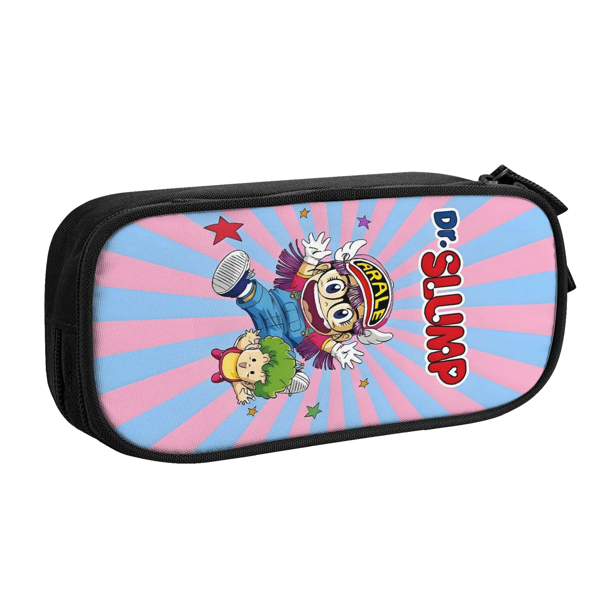 Kawaii Arale Norimaki Dr Slump  Pencil Case for Boys Girls Anime Cartoon Large Capacity Pen Box Bag Stationery
