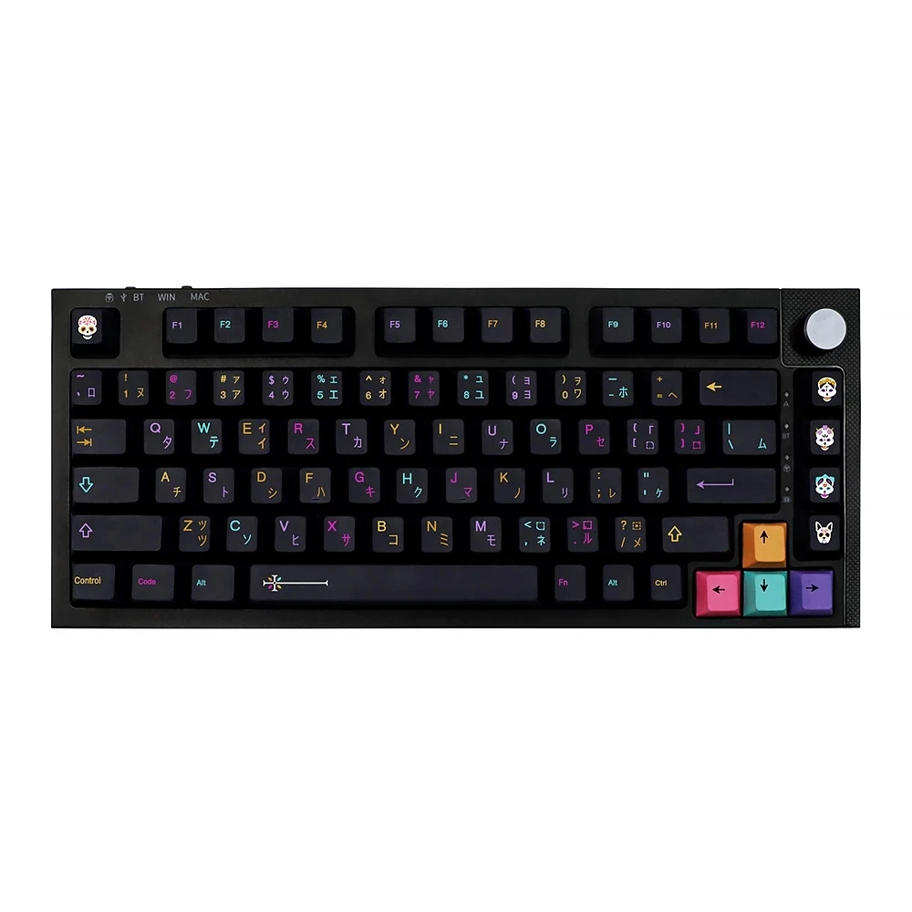 1 Set GMK Mictlán Keycaps Cherry Profile PBT Dye Sublimation Keycap Russian Korean Key Caps For Keychron Q2 65% 75% Anne GH60