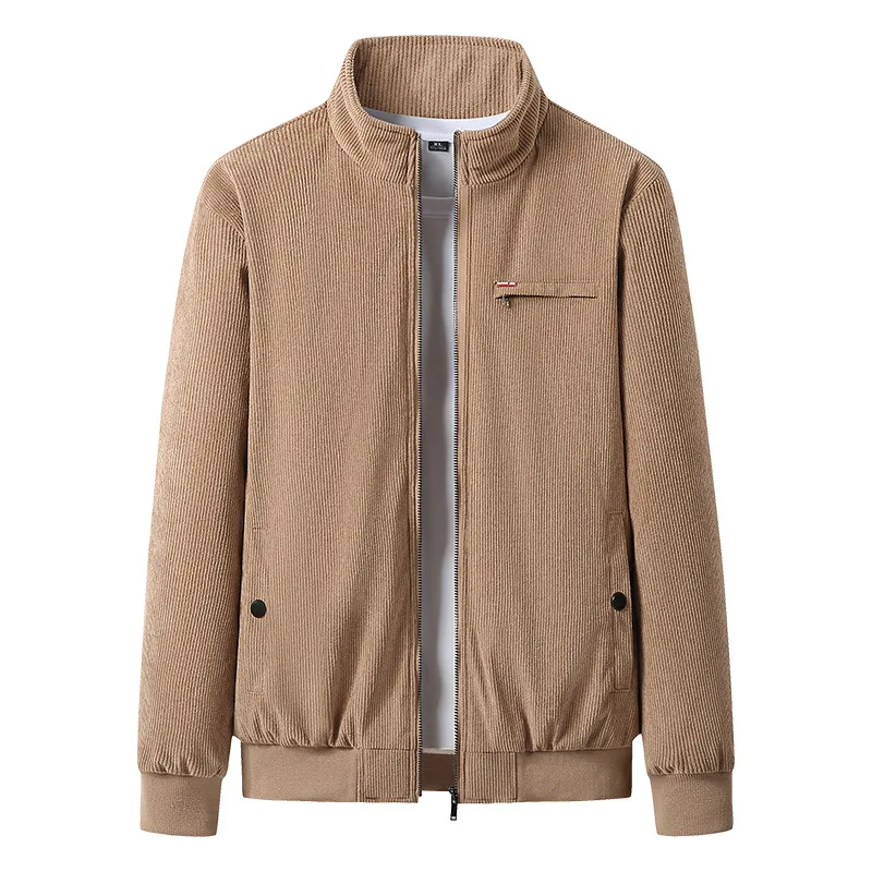 

New Corduroy Cotton-padded Men's Winter Lamb Wool Coat Winter Top Fleece Thickened Coat