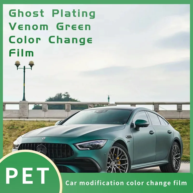 Ghost galvanotecnica green color change film film PET full body paint mask factory ricambi auto