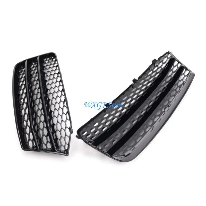 

37JE 1Pair Black Left Right Front Hood Fog Light Lower Grill Grilles Cover For F30 F31 2011-2018 8XA807681B9B9
