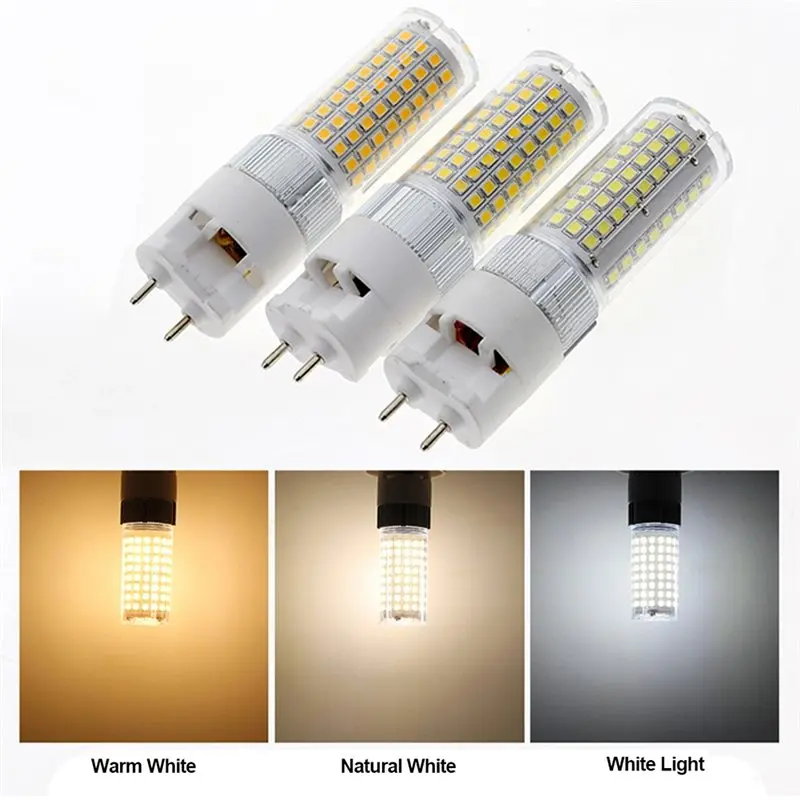 G12 16W LED Corn Light Bulb 2 Pack, 100-277V, Warm/Cool White, 360 Degree Super-Bright For Home Room Decoration-AA26