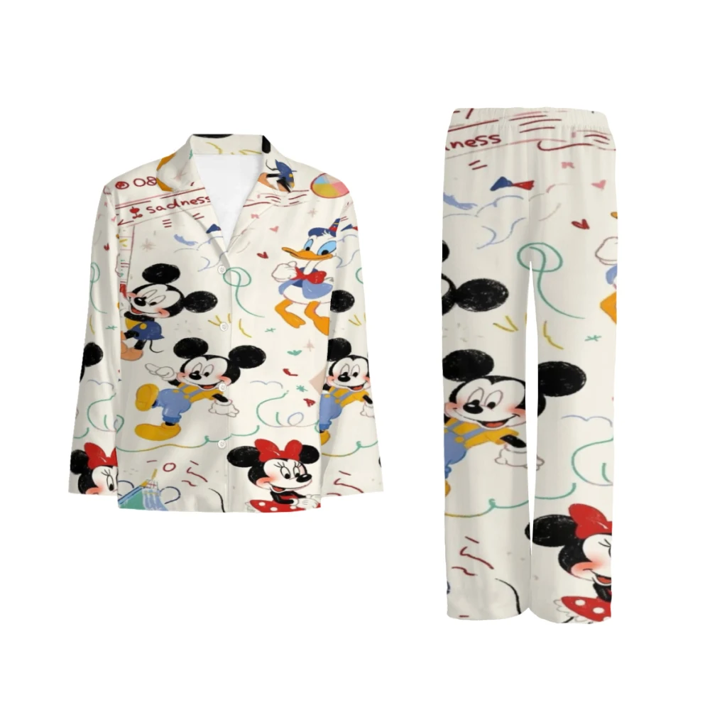 

Disney Mickey Mouse White pajamas, Minso's selected patterns, cute style