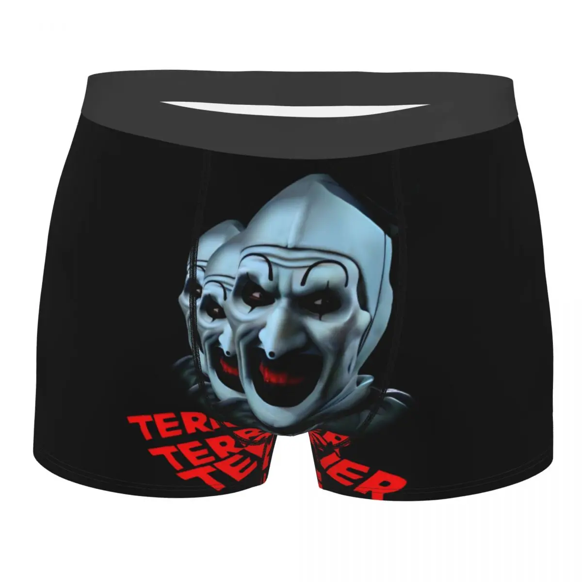 Men Clown Terrifier Horror Movie Underwear Funny Boxer Briefs Shorts Panties Male Soft Underpants Plus Size