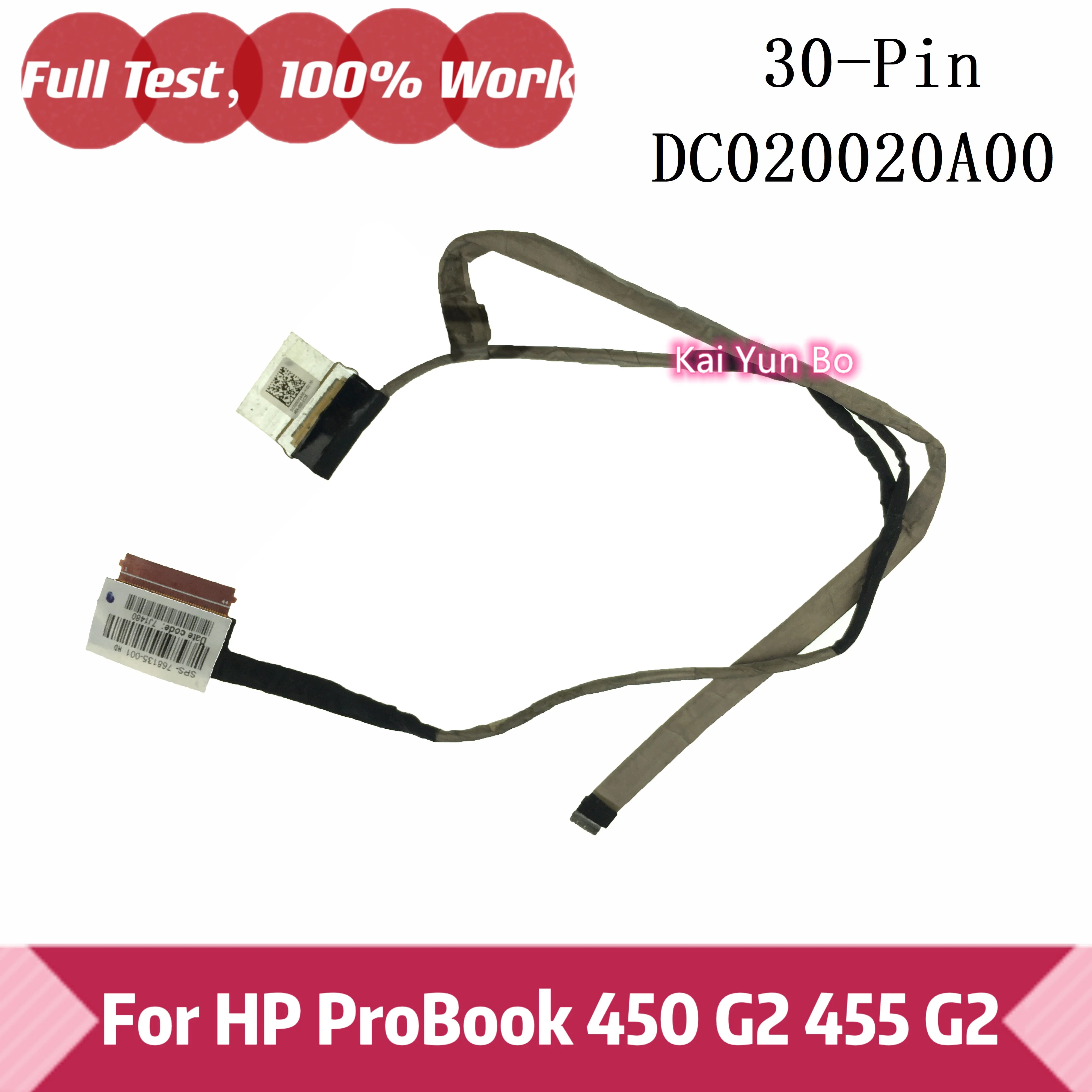 ZPL50 EDP محمول ل HP ProBook 450 G2 455 G2 LCD شاشة عرض كابل DC020020A00 768135-001 30 دبوس