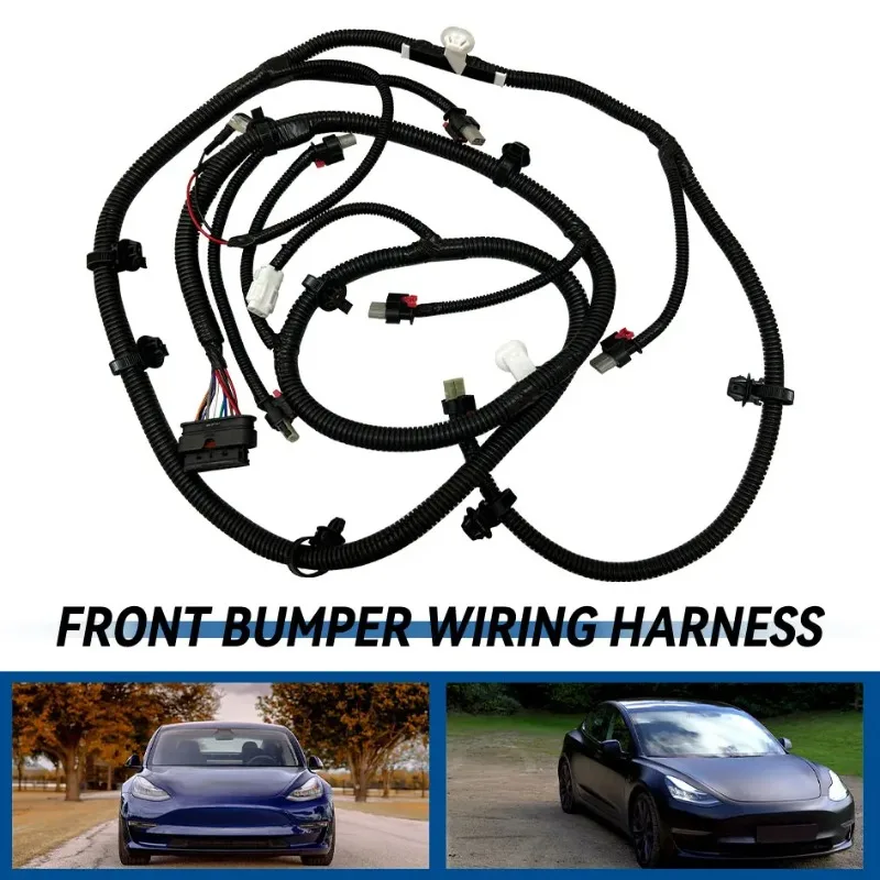 

1067958-01-G 1Pc Front Bumper Park Assist Sensor Wiring Harness For Tesla Model 3 2017-2020 106795801G