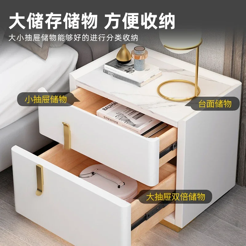 Inteligente Fingerprint Lock Rock Plate, Grey Paint Storage Cabinet, Moderno e Simples Multifunc