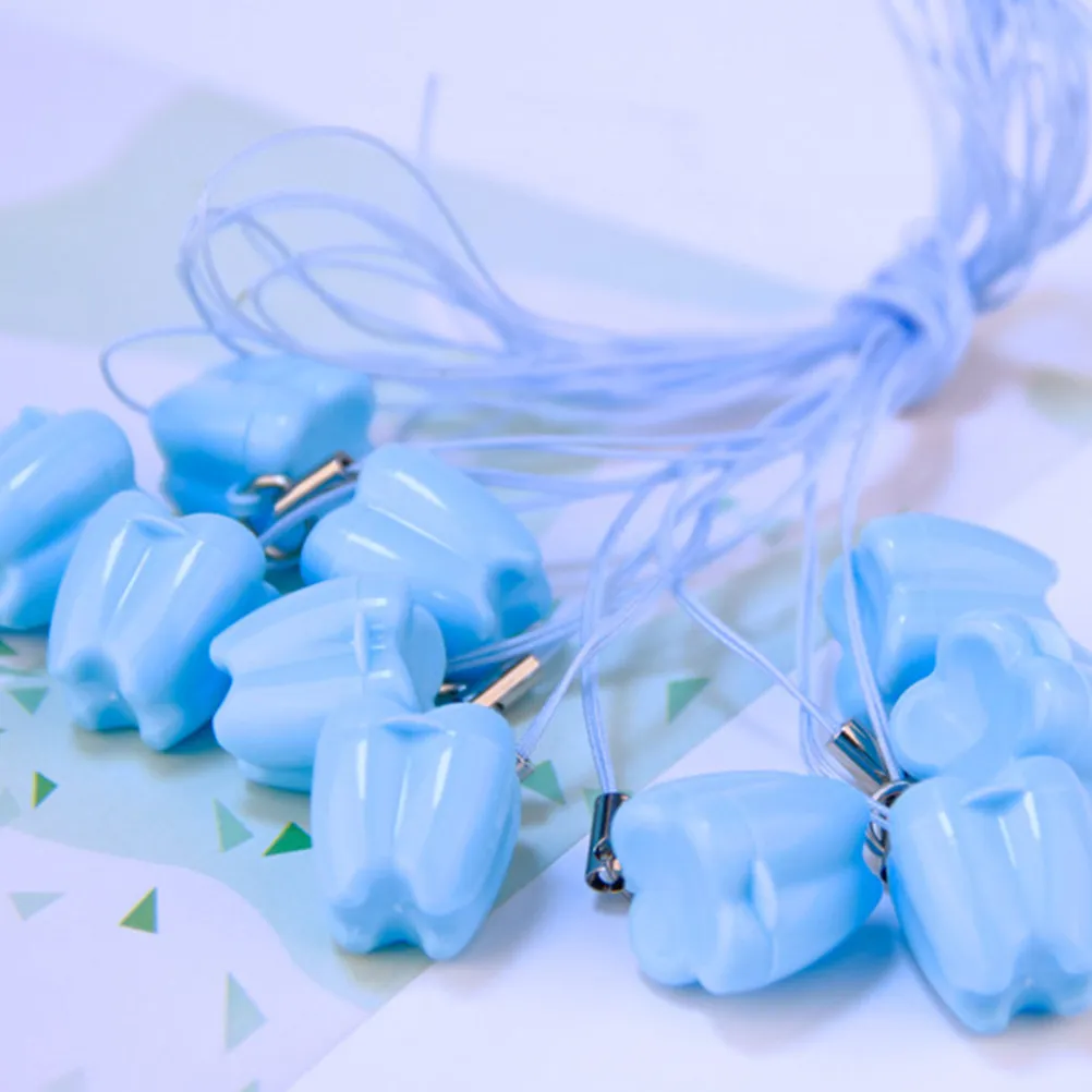 7 pcs Baby Tooth Storage Box Teeth Keepsake Wooden Organizer Halloween Christmas New Year Tooth Shape Container Baby Tooth Boxes