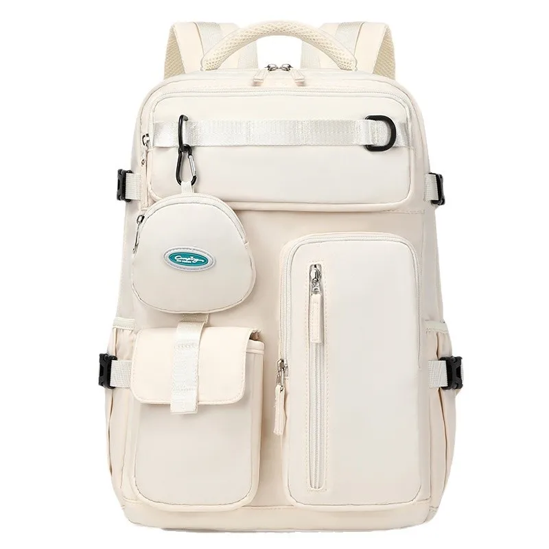 กระเป๋าเป้สะพายหลังคอมพิวเตอร์ กระเป๋าเดินทางธุรกิจที่เป็นกลาง ความจุขนาดใหญ่ มัลติฟังก์ชั่น แยกส่วนเปียกและแห้ง กระเป๋าเครื่องสำอาง กระเป๋านักเรียนนักเรียน