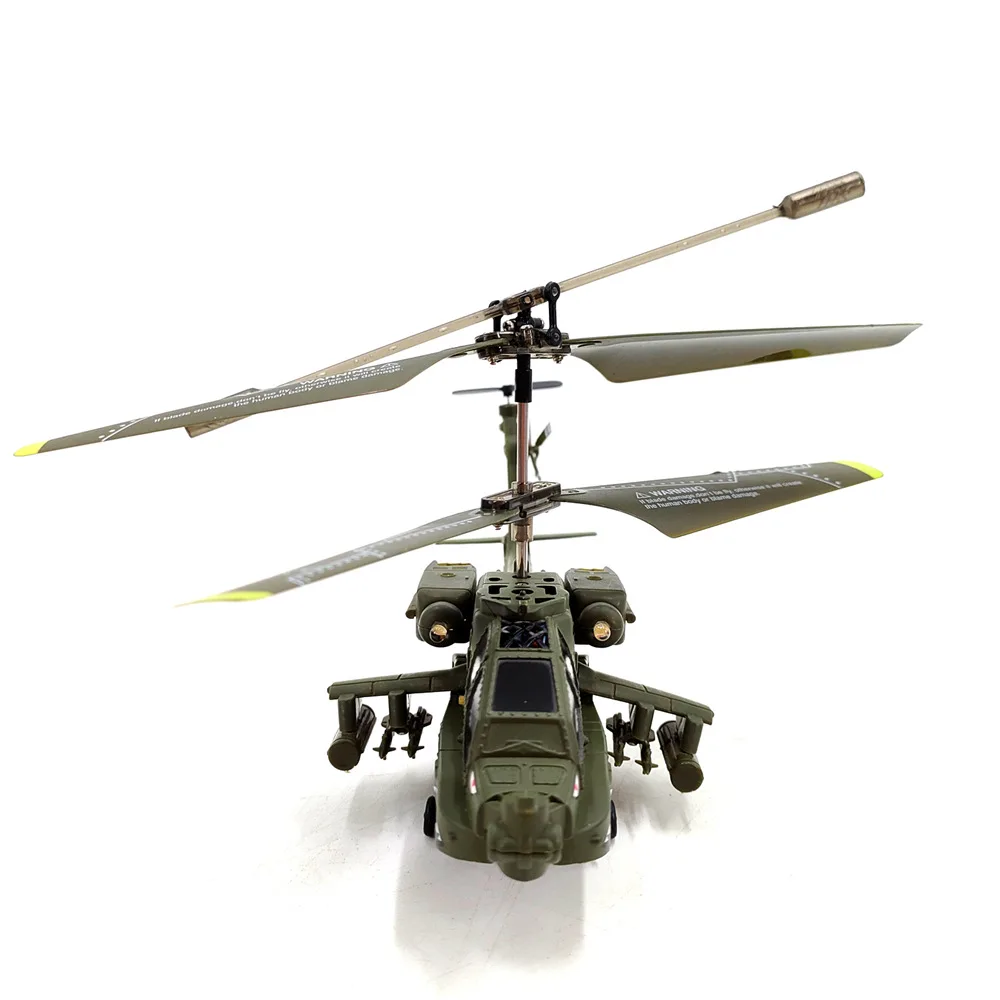 Apache Double Paddle Remote Controlled Helicopter Full Scale Mini Multifunctional Aircraft Simulation Model Toy Festival Gift