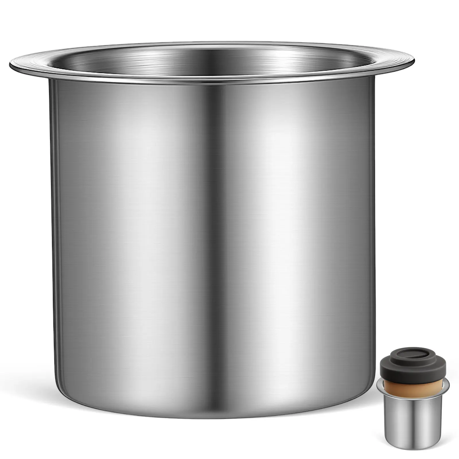 Single Stainless Steel Recliner Cup Holder Replacement Sofa Handle Drop-in Stable Metal Drink Holder Recliner Parts