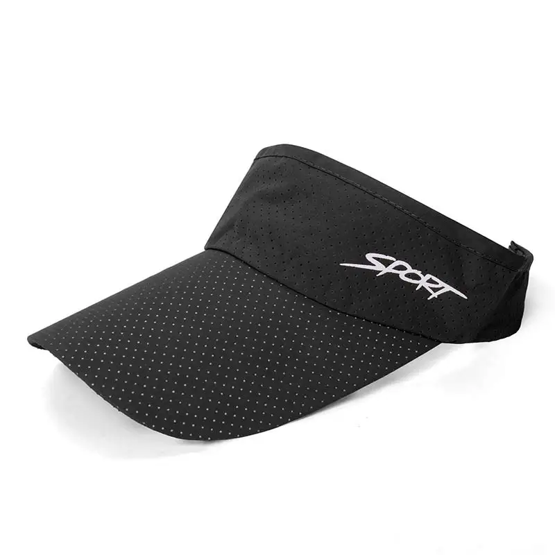 Summer Jogging Golf Sun Visor Cap for Men Women Quick Dry Breathable Eyelet Mesh Sport Running Caps Adjustable Size