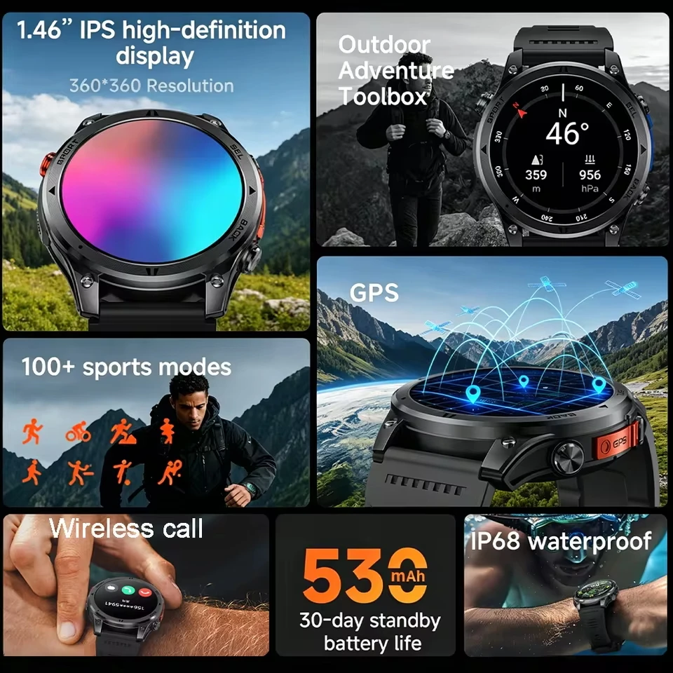 2026 Military T-Rex 3 Ultra GP - огляд і ціна Smartwatch Military Watches For Men
