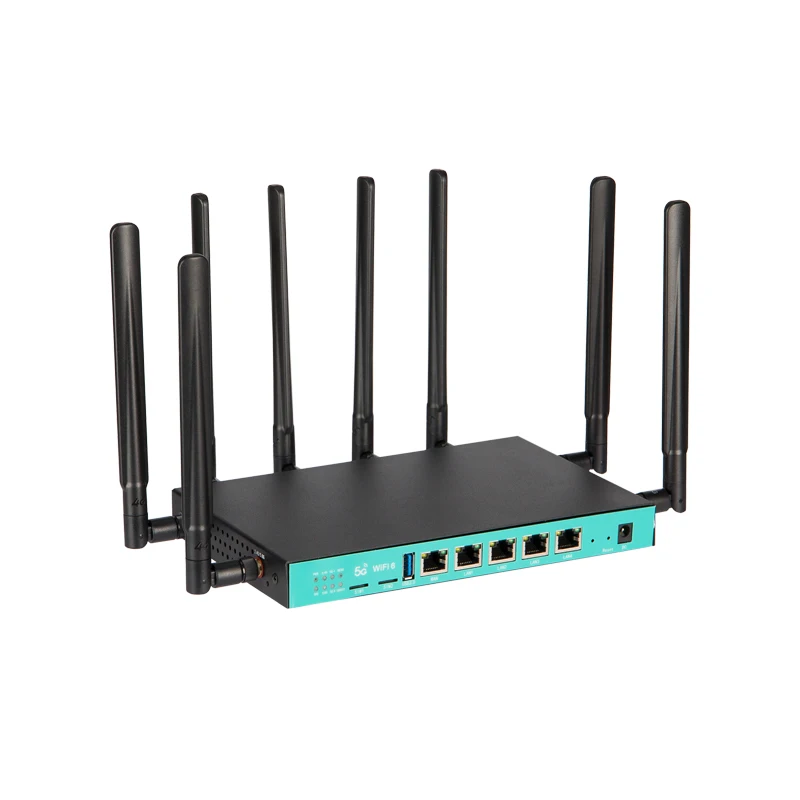 High Quality 1800Mbps Wifi6 Router 5g 12V DC Power Gigabit Port 5g Router with Dual Sim Card Slot