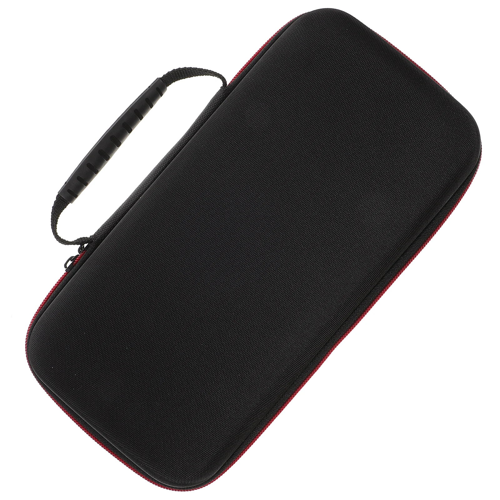 

1pc Portable Microphone Storage Bag Black PU EVA Material Large Capacity Mic Case Holder Waterproof Anti Drop Pressure Speaker