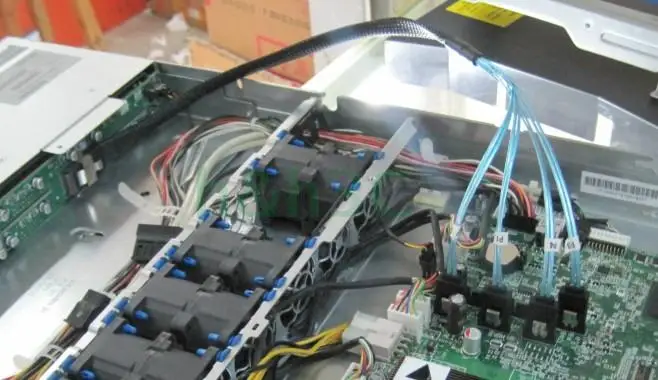 For reverse cable Mini SAS cable main board 4 SATA to SFF-8087 backplane reverse data cable