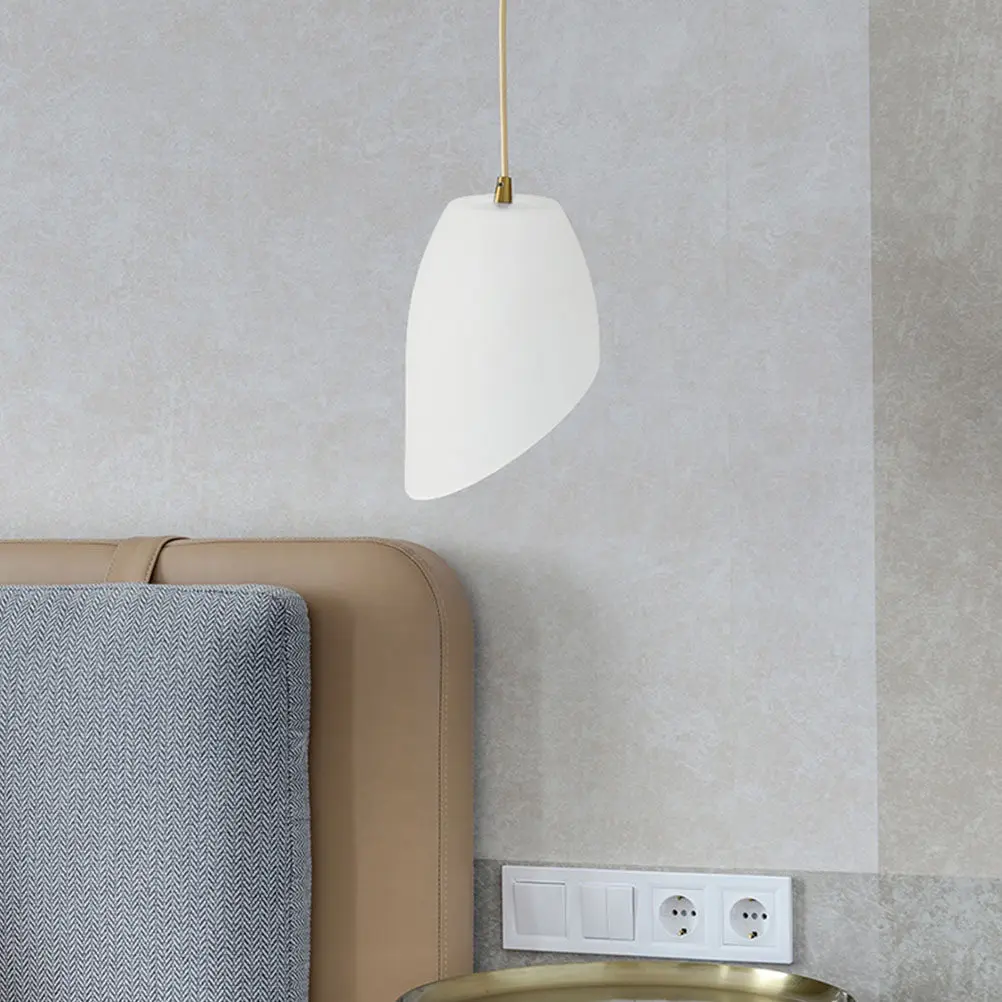 2Pcs Lamp Shade Inclined Flat Head Plastic Lampshade for Table Wall Hanging Lamps Warm Lighting Dustproof Replacement Lamp Cover