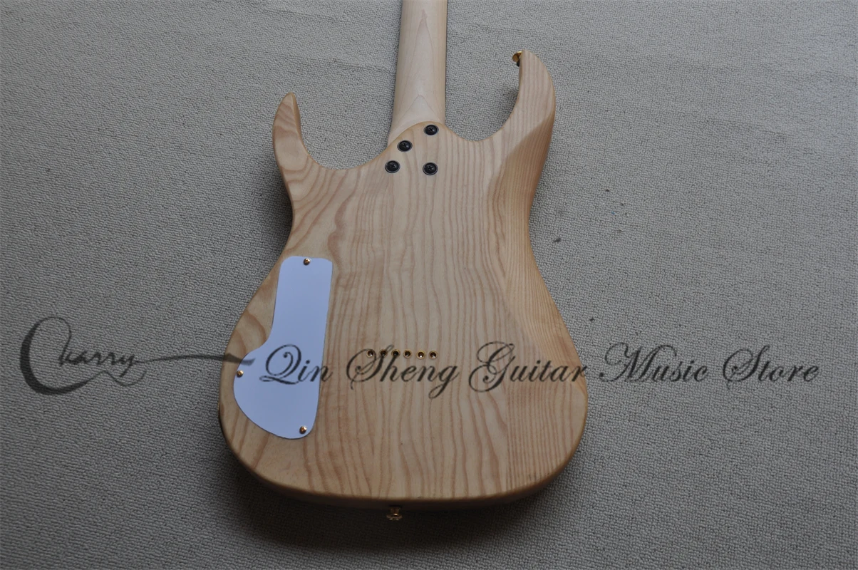 Natural Color Electric guitar RG Guitar Ash body Maple neck Fixed bridge HSH pickup Maple fingerboard Gold tuners