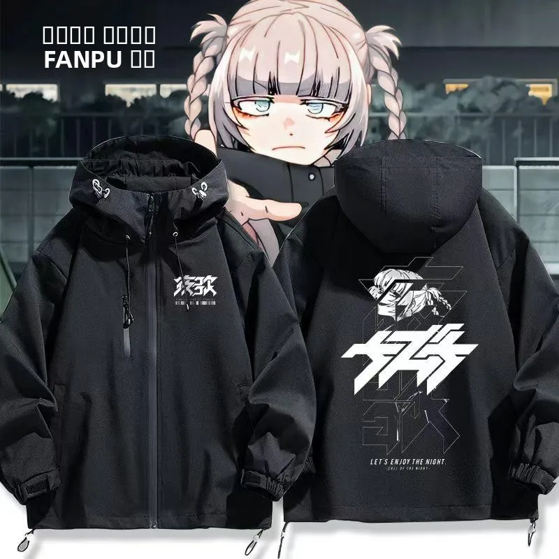 

Teenage ex Jaet Hipster Boyfriend Fit Windproof Hooded Zipper Closure Long Sve Polyester Lined Autumn Winter Jaet