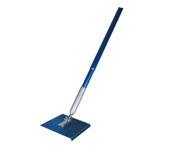 Industrial grade concrete wiper, blue steel edger, diameter 35mm, push-button snap handle, square concrete edge holder