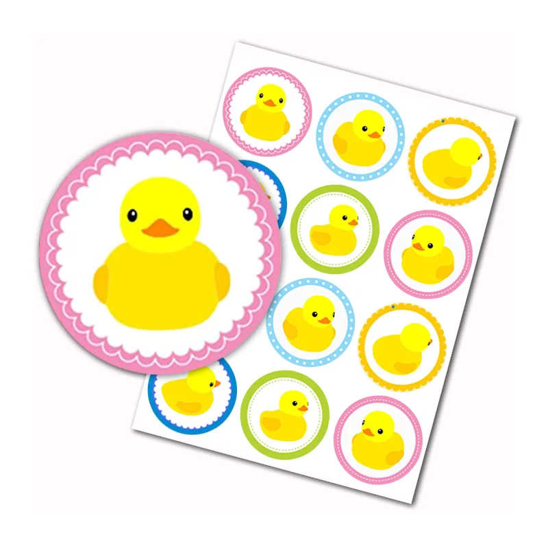 Ducky Duck - Baby Shower or Birthday Party Water Bottle Sticker Labels