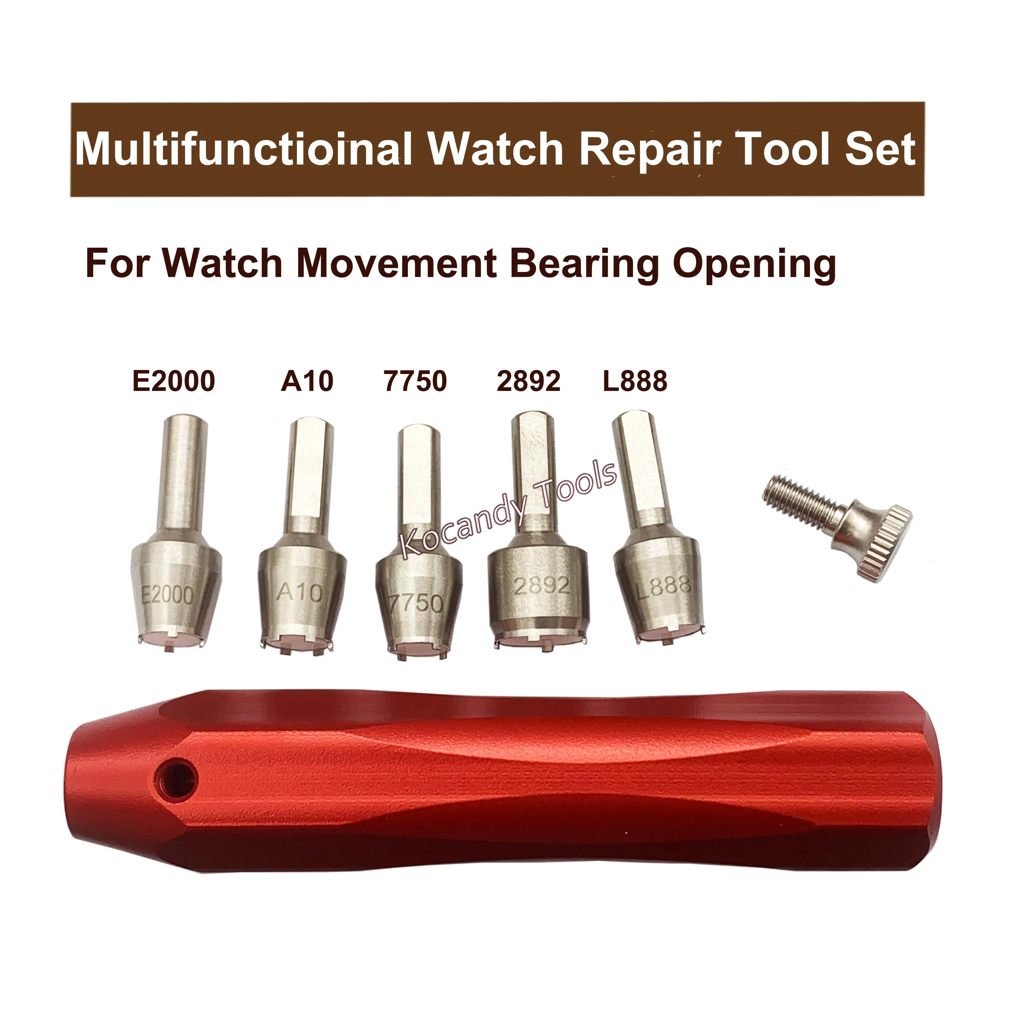 Multifunction Watch Repair Tool Set Professional for Crown Tube Removal Watch Push Crown Tool and Watch Bearing Opening