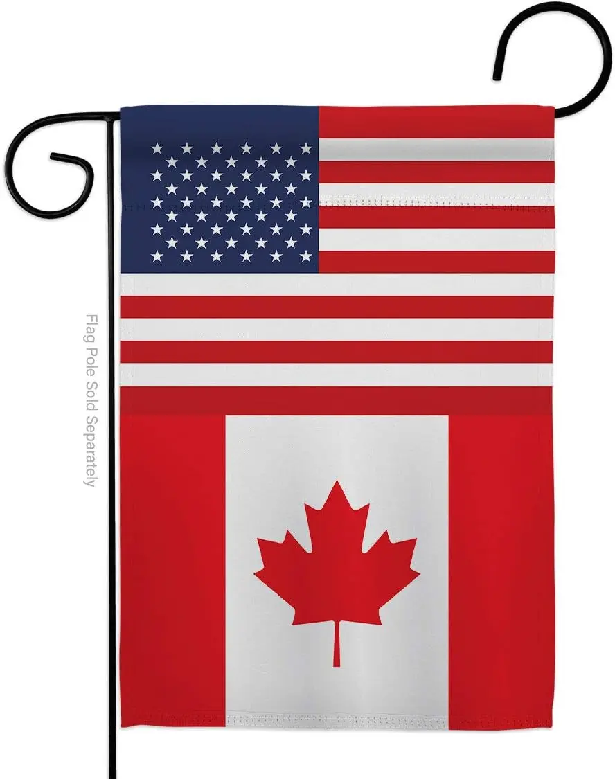 Americana Home & Garden Canada US Friendship Garden Flag Regional Nation International World Country Particular Area House D