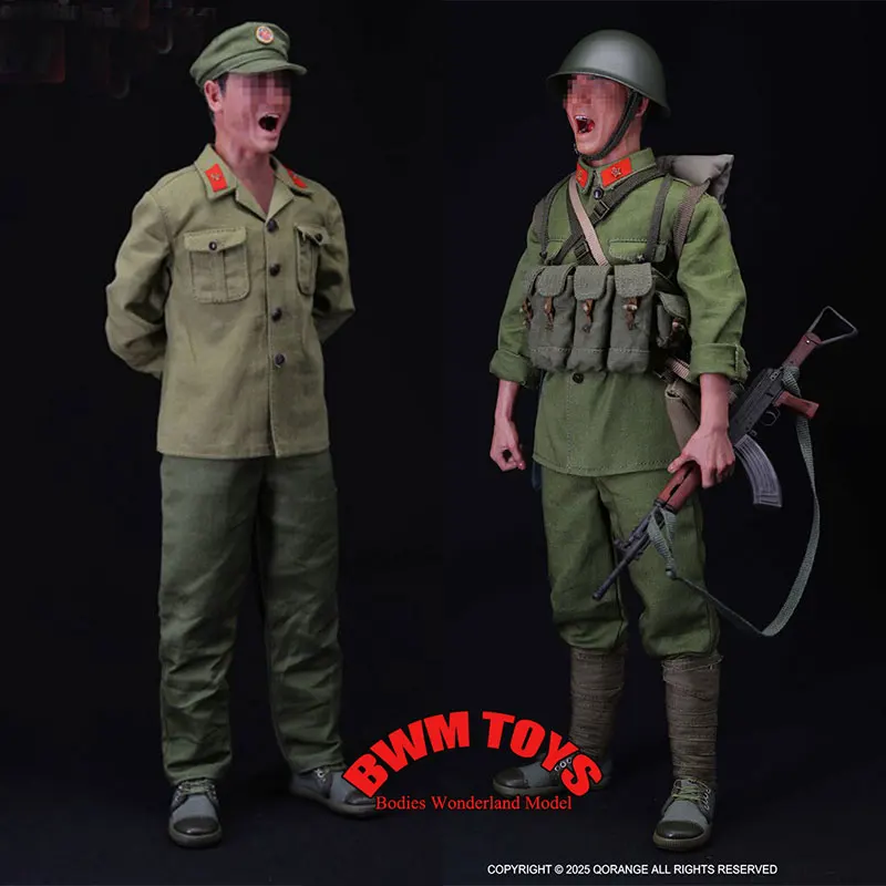 

In Stock QOM-1051 1/6 Scale Male Soldier Yu Yinshan Clothes Equipment 1987 Chinese PLA Accessories For 12inch Action Figure Doll