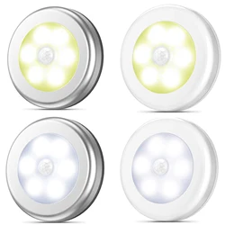 Sensor de movimiento magnético, luz nocturna, adhesivo, encendido/apagado automático, iluminación de armario de escalera, luz LED para puertas