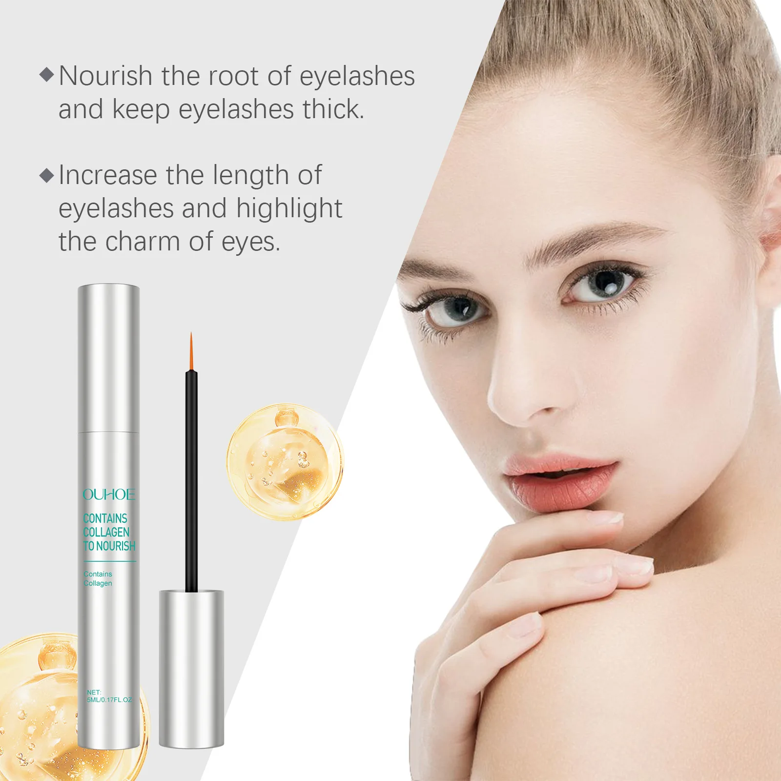 Wimperverbeterend serum Groeibehandeling Natuurlijke krulverlenging Voller Dikker Voedend Reparatie Wenkbrauwwimpers Langer essentie