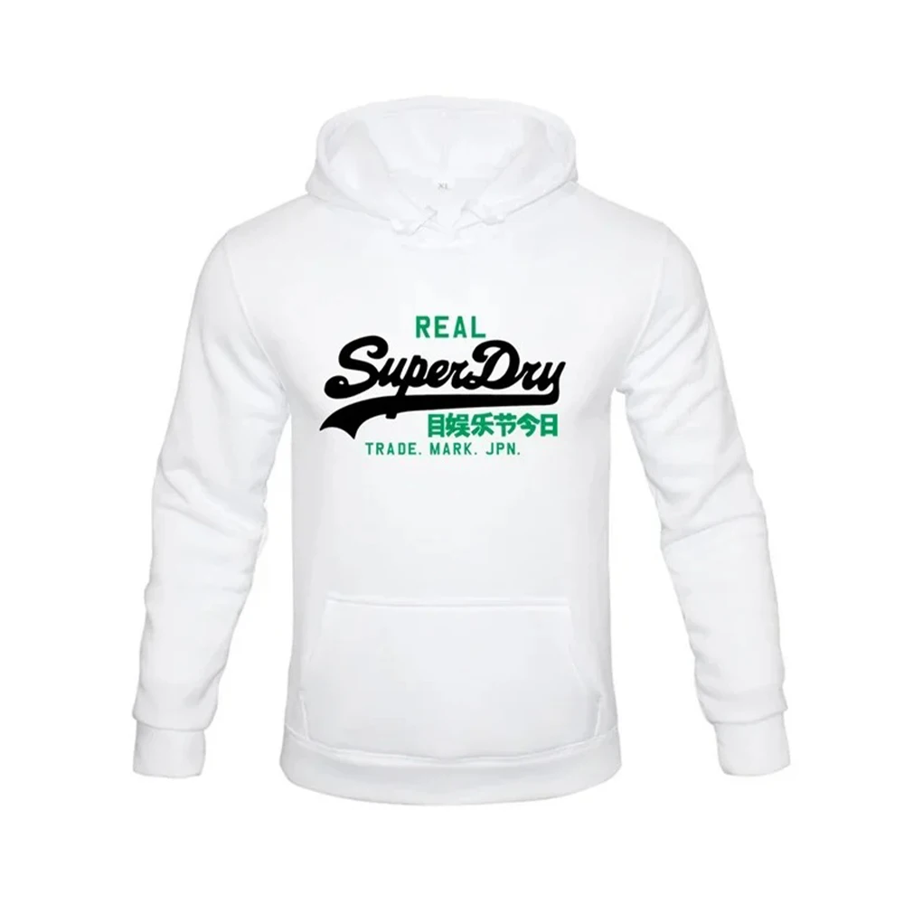 Fashionable Hoodies New Mens Hoodies Street Style Superdry Letter Print Sweatshirt Autumn Oversized Cotton Casual Sport Hooded