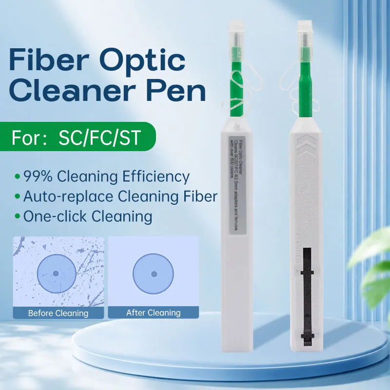Fiber Optic Cleaning Pen Cleaner, Fiber End Face Cleaning Pen, One-Touch Lc Cleaning Pen, Sc Fc St Interface Cleaning Tool, Fiber Optic Cleaning Tool, End Face Cleaning Tool, End Face Cleaning Pen
