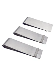 New Minimalist Solid Money Clip Solid Color Stainless Steel Metal Men's Mini Wallet Mini Portable Cash Clip